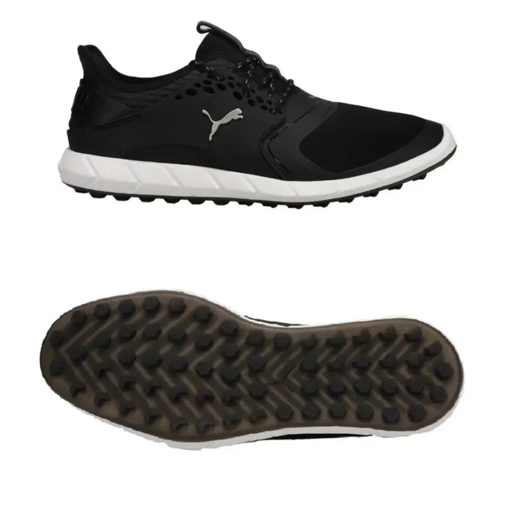 NEW Puma Ignite Pwrsport Softspike Golf Shoes Black/White 190583-02 10.5, 12